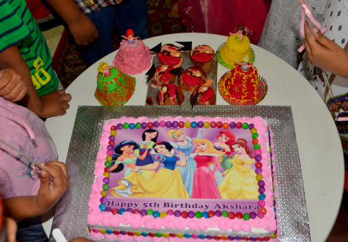 princess theme birthday cake